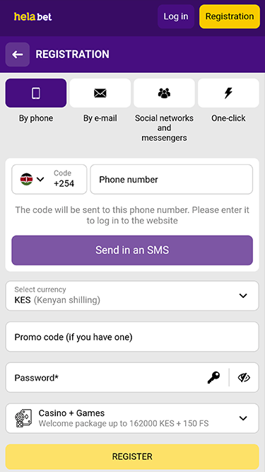 Helabet Kenya Registration
